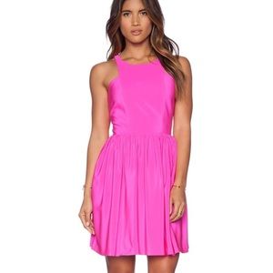 Amanda uprichard hot pink Elle dress